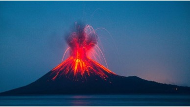 Eruption volcanique majeure